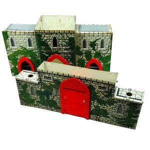 Vintage 1950's Louis Marx Medieval Castle Fort~FRONT PART ONLY